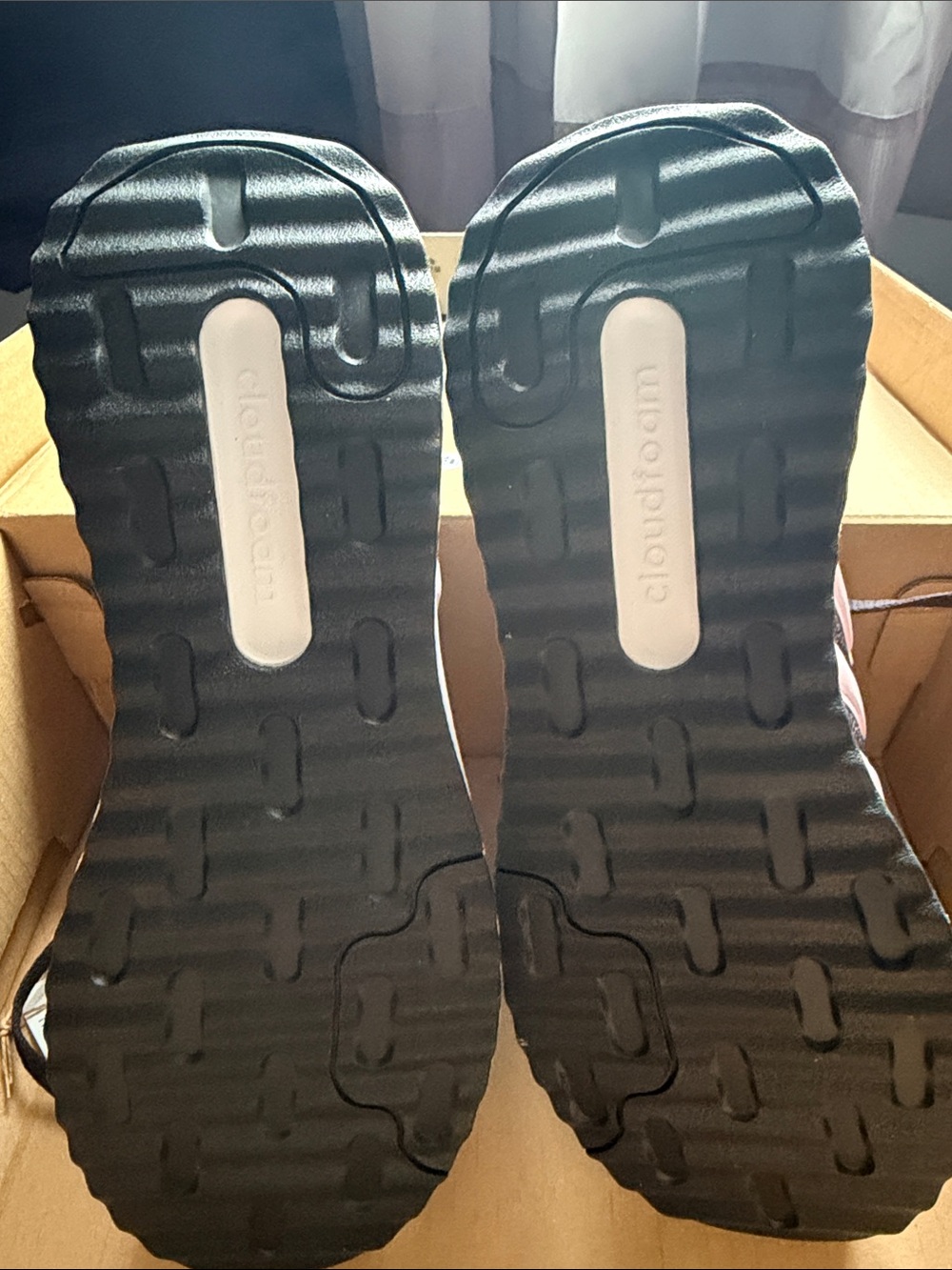 adidas Women's Black and Light Pink Running Shoes - Picture 3 of 4